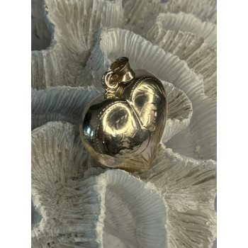 925 Sterling Silver Heart Locket Pendant Length 2 inch