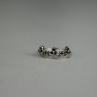 925 Sterling Silver Black Nephrite & Colorless Topaz 