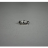 925 Sterling Silver Black Nephrite & Colorless Topaz 