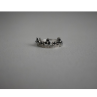 925 Sterling Silver Black Nephrite & Colorless Topaz 
