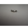 925 Sterling Silver Black Nephrite & Colorless Topaz 