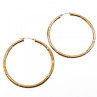 925 Sterling Silver Gold Plated (10K) Hoop Earrings