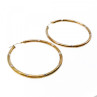 925 Sterling Silver Gold Plated (10K) Hoop Earrings