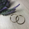 925 Sterling Silver Gold Plated (10K) Hoop Earrings