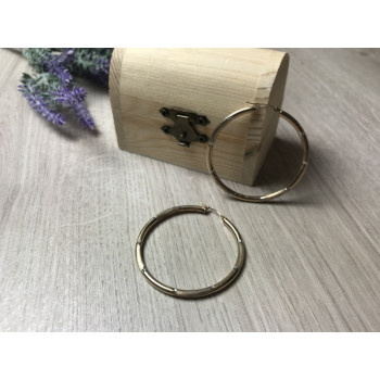 925 Sterling Silver Gold Plated (10k) Hoop Earrings