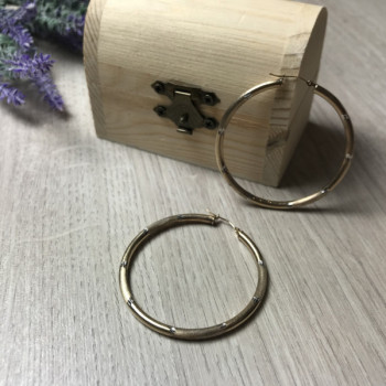 925 Sterling Silver Gold Plated (10K) Hoop Earrings