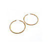 925 Sterling Silver Gold Plated (10k) Hoop Earrings