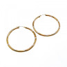 925 Sterling Silver Gold Plated (10K) Hoop Earrings