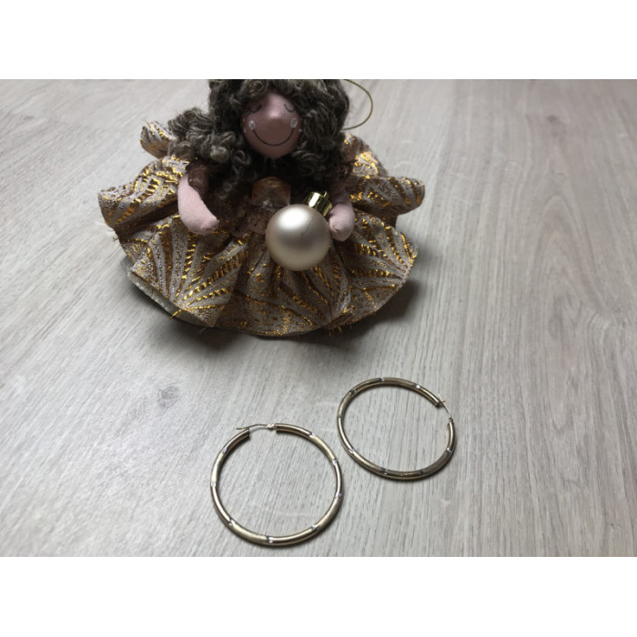 925 Sterling Silver Gold Plated (10k) Hoop Earrings
