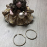 925 Sterling Silver Gold Plated (10K) Hoop Earrings