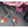 925 Sterling Silver Red Jasper Earrings
