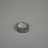 925 Sterling Silver Pink Topaz Ring Size 6.5