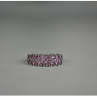 925 Sterling Silver Pink Topaz Ring Size 6.5