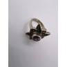 925 Sterling Silver Amethyst & Marcasite Ring Size 5
