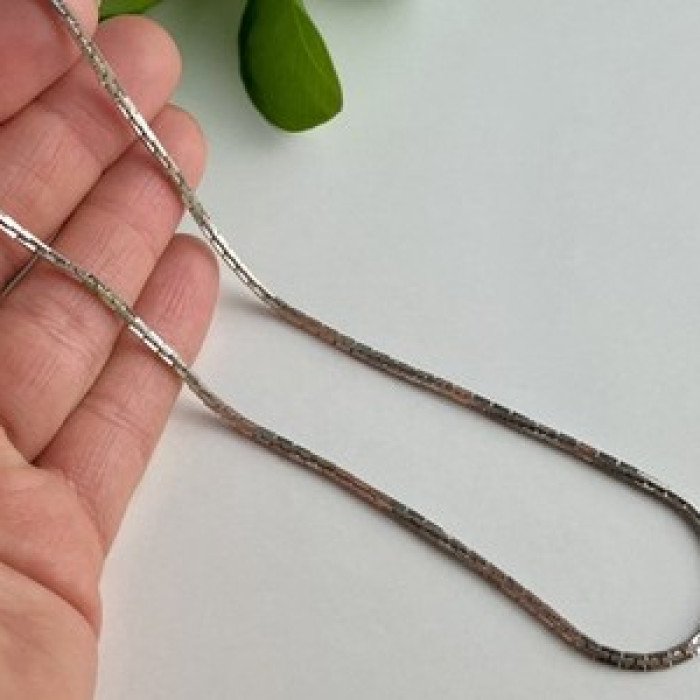 925 Sterling Silver Chain Necklace 16.5 in