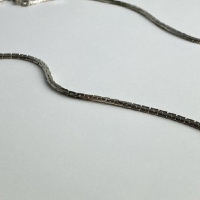 925 Sterling Silver Chain Necklace 16.5 in
