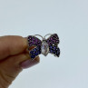 925 Sterling Silver White Topaz, Spinel & Tourmaline 