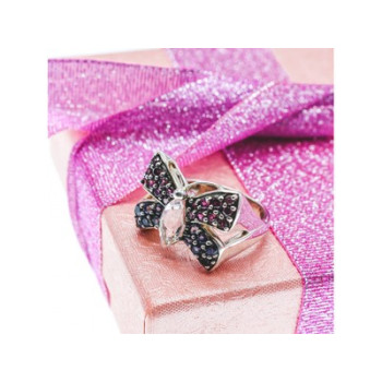 925 Sterling Silver White Topaz, Spinel & Tourmaline 