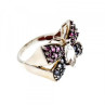 925 Sterling Silver White Topaz, Spinel & Tourmaline 