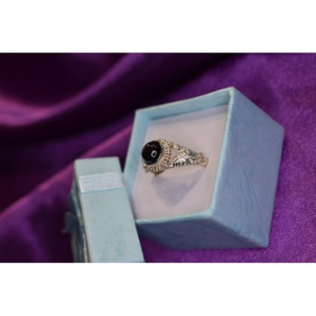 925 Sterling Silver Star Sapphire Ring Size 8