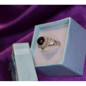 925 Sterling Silver Star Sapphire Ring Size 8