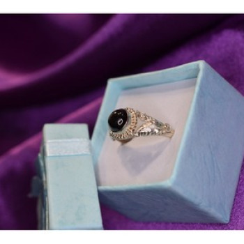 925 Sterling Silver Star Sapphire Ring Size 8