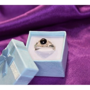 925 Sterling Silver Star Sapphire Ring Size 8