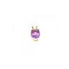 14K YELLOW GOLD AMETHYST PENDANT