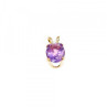 14K Yellow Gold Amethyst Pendant