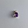 14K Yellow Gold Amethyst Pendant