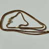 925 Sterling Silver Gold Plated Chain Italy 23.6 In