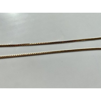 925 Sterling Silver Gold Plated Chain Italy 23.6 In