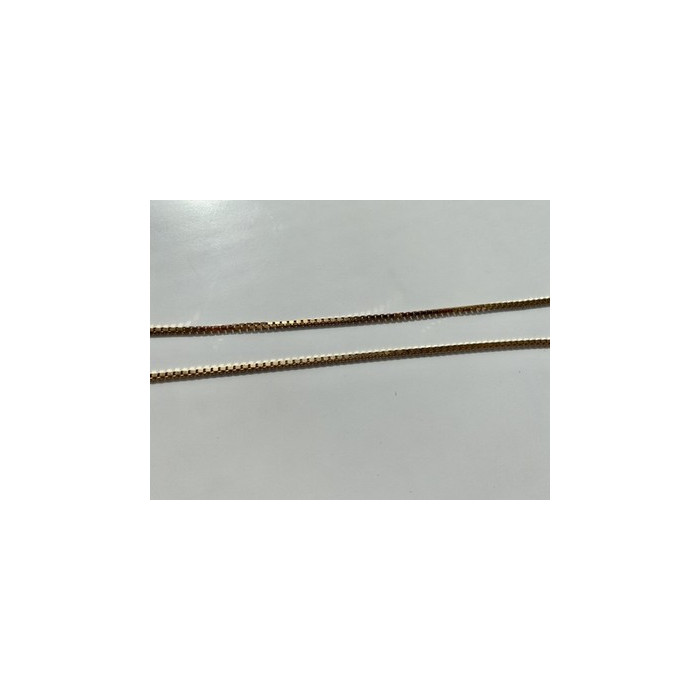 925 Sterling Silver Gold Plated Chain Italy 23.6 In