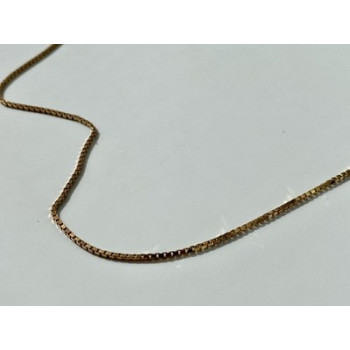 925 Sterling Silver Gold Plated Chain Italy 23.6 In