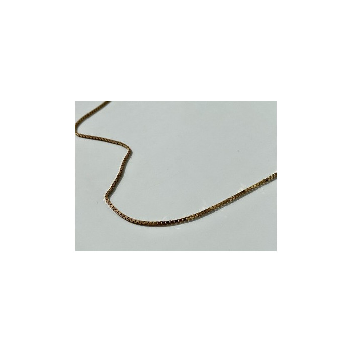 925 Sterling Silver Gold Plated Chain Italy 23.6 In