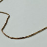 925 Sterling Silver Gold Plated Chain Italy 23.6 In