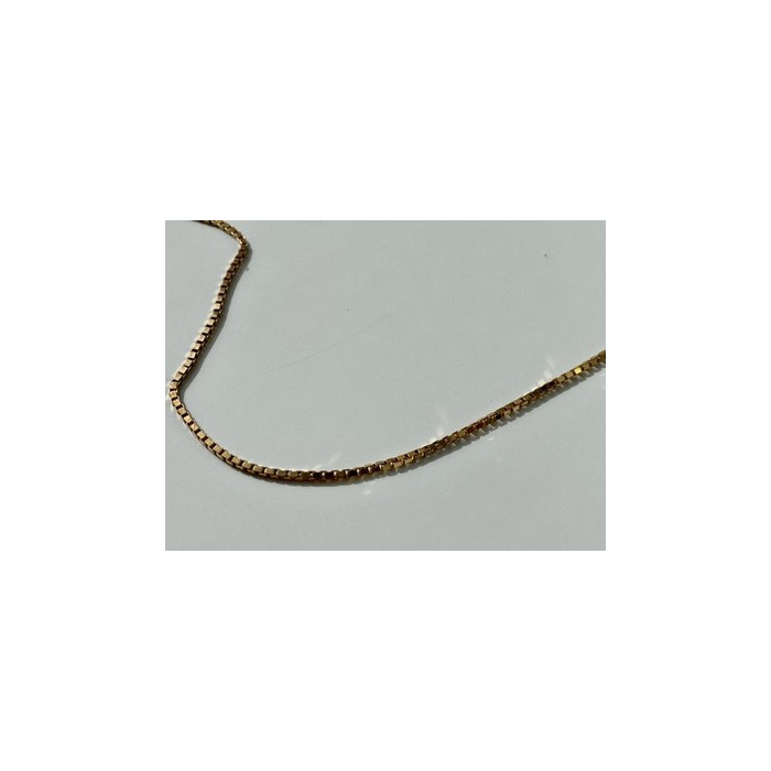 925 Sterling Silver Gold Plated Chain Italy 23.6 In