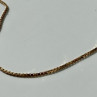 925 Sterling Silver Gold Plated Chain Italy 23.6 In