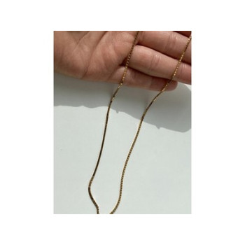 925 Sterling Silver Gold Plated Chain Italy 23.6 In