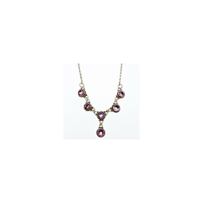 925 STERLING SILVER AMETHYST NECKLACE