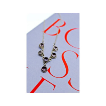 925 STERLING SILVER AMETHYST NECKLACE