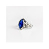925 Sterling Silver Blue Tourmaline Ring Size 6.5