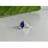 925 Sterling Silver Blue Tourmaline Ring Size 6.5