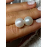 925 STERLING SILVER FRESH WATER PEARL EARRINGS LENGTH 0.5 Inch