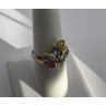925 Sterling Silver & Multicolor CZ Ring Size 7.5