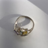 925 Sterling Silver & Multicolor CZ Ring Size 7.5