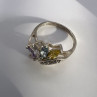 925 Sterling Silver & Multicolor CZ Ring Size 7.5