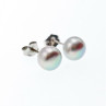925 Sterling Silver Gray Pearls Earrings