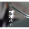 925 Sterling Silver Gray Pearls Earrings