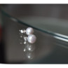 925 Sterling Silver Gray Pearls Earrings